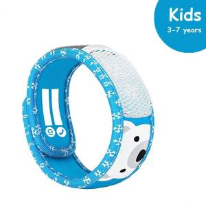 PARA'KITO® Wristband Kids Polar Bear (EN) FNGWB1ENK12(3-7 years), Free 1pcs PARA’KITO® Refill pack (2 pellets) (EN)-FNGRFM1EN