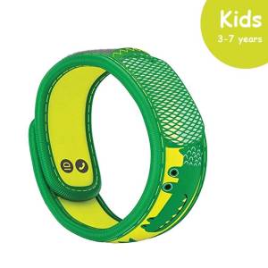 PARA'KITO® Wristband Kids Crocodile (EN) FNGWB1ENK11(3-7 years), Free 1pcs PARA’KITO® Refill pack (2 pellets) (EN)-FNGRFM1EN