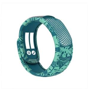 PARA’KITO® Wristband Teens Tropical Leaves (EN)-FNGWB1ENK60 -For Teens,Free 1pcs PARA’KITO® Refill pack (2 pellets) (EN)-FNGRFM1EN