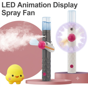 2 In 1 Led mini handheld mist fan