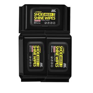 Shoe Shine Wipes 80Pcs (pack of 3)