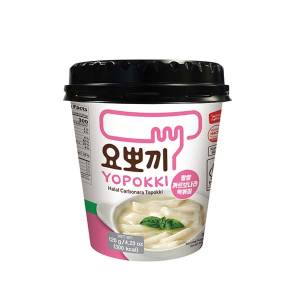 Yopokki Halal Carbonara Topokki Cup 120Gm