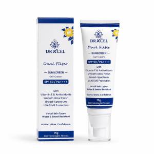 Dr Xcel Dual Filter+ Sunscreen Gel Cream SPF 50 Pa++++ 75Gm