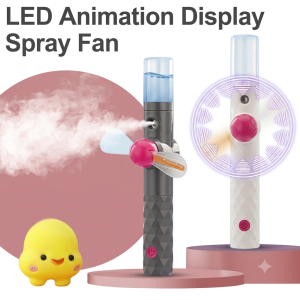 2 In 1 Led mini handheld mist fan