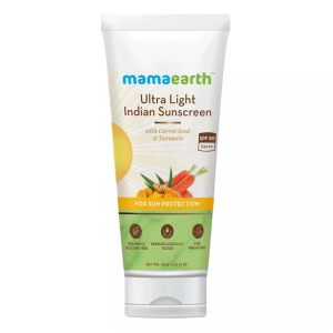Mamaearths Ultra Light Indian Sunscreens SPF50 PA+++ 80ML