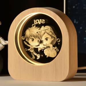 Couple (love) 3D Crystal LED Night Light