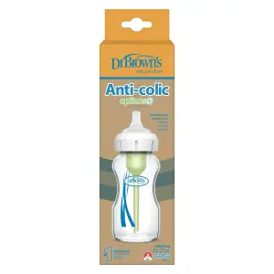 Dr. Brown's 9 Oz/270 Ml Options+ Wide-Neck Glass Bottle, Wb91700-P4
