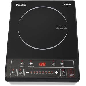 Preethi Ceramic Glass Trendy Plus Induction Cooktop Black 1600 Watt IC116