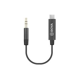 Boya 3.5mm Male TRS to Male TYPE-C adapter cable (20cm) BY-K2