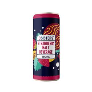 3 Sisters Strawberry Malt Beverage 290Ml