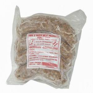 Nina & Hager German Bratwurst BBQ Pork Sausage 400Gm