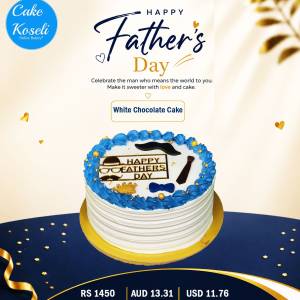 Cake Koseli Father's Day White Chocolate Cake 1Pound