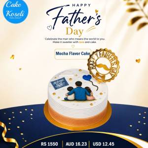 Cake Koseli Father's Day Mocha Flavor Cake 1Pound