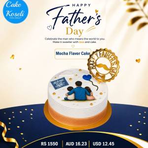 Cake Koseli Father's Day Mocha Flavor Cake 1Pound