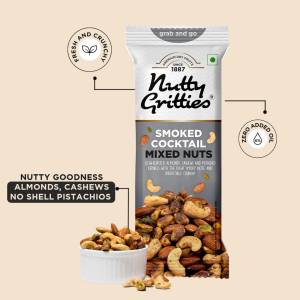 Nutty Gritties Smoked Cocktail Mix Nuts 40Gm
