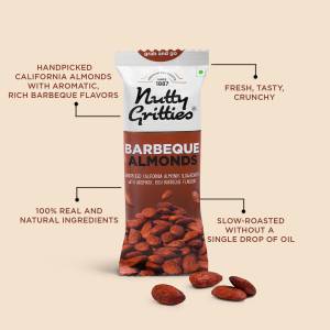 Nutty Gritties Barbeque Almonds 40Gm