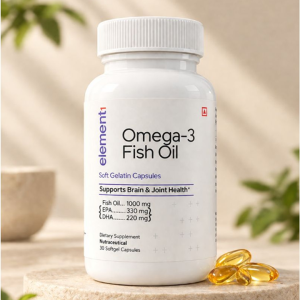 Element1 Omega 3 Fish Oil 1000 Mg 550 EPA DHA Capsules