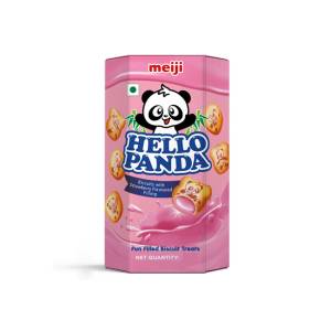 Meiji Hello Panda Strawberry Cream Biscuit 42Gm