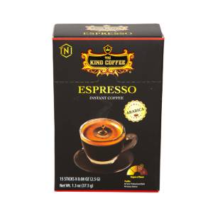King Coffee Espresso Instant Coffee 15 Sticks 37Gm