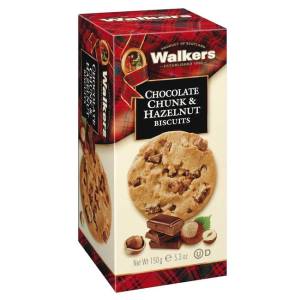 Walkers Chocolate Chunk & Hazelnut Biscuits  150Gm
