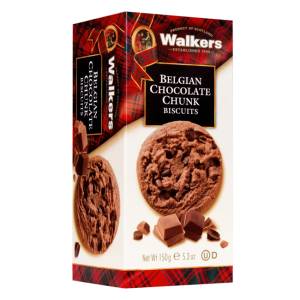 Walkers Belgian Chocolate Chunk Biscuits 150Gm