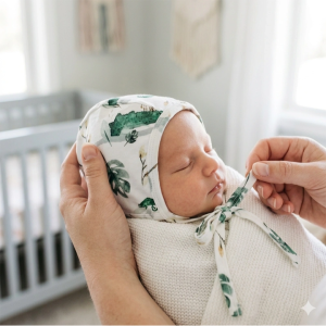 Newborn Hat With String
