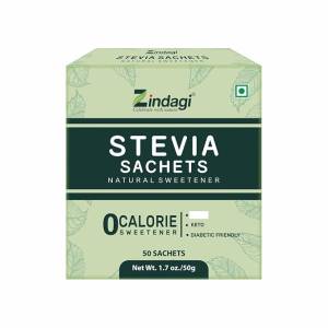 Zindagi Stevia Natural Sweetener 50 Sachets