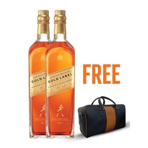 Johnnie Walker Gold Label Reserve 1Ltr 2bottles (One Free Duffle Bag)